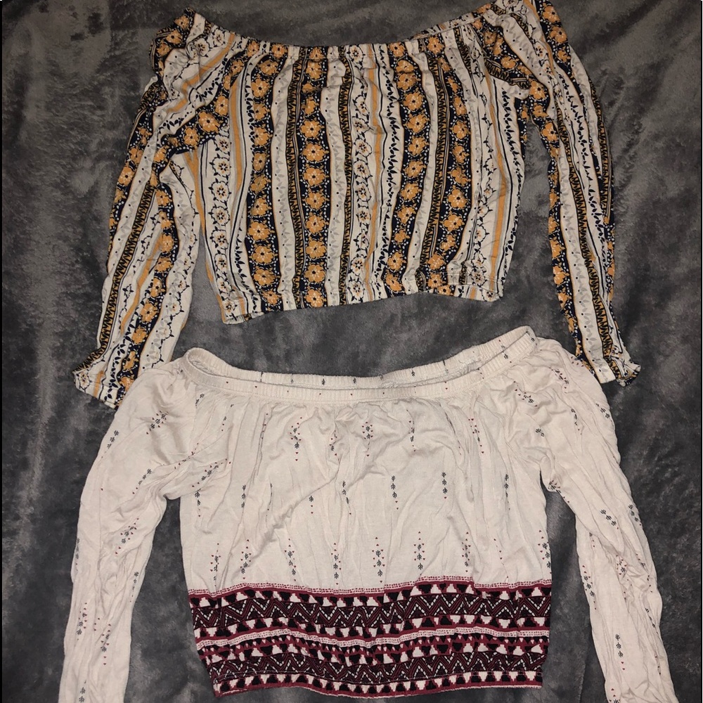‼️SET OF 2‼️ H&M Long Sleeve Cropped Tops